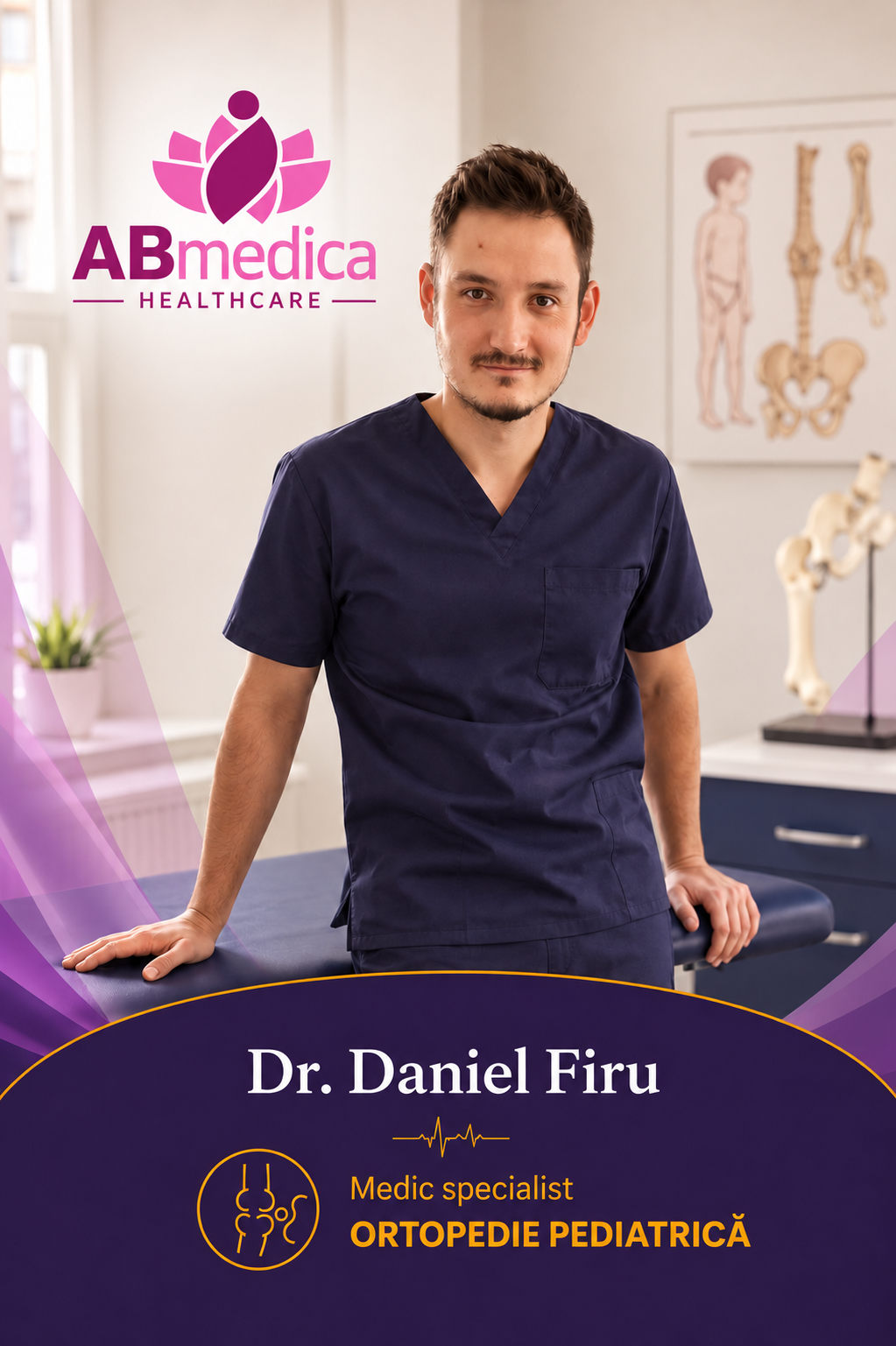 Dr. Daniel Firu, medic specialist Ortopedie Pediatrică la Clinica AB Medica din Pitești.