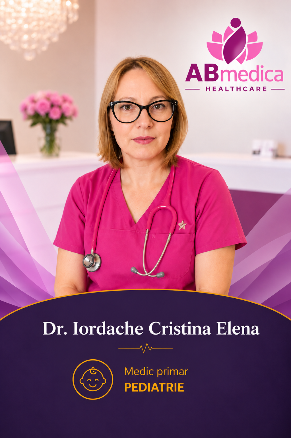 Dr. Iordache Cristina Elena, medic primar pediatrie la Clinica AB Medica din Pitești