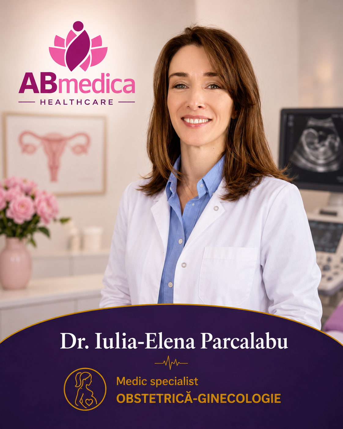 Dr. Iulia-Elena Pârcălabu, medic specialist Obstetrică-Ginecologie la Clinica AB Medica din Pitești
